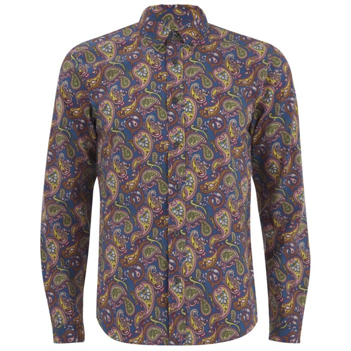 Mens dress shirts with paisley cuffs