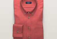 Light coral mens dress shirt