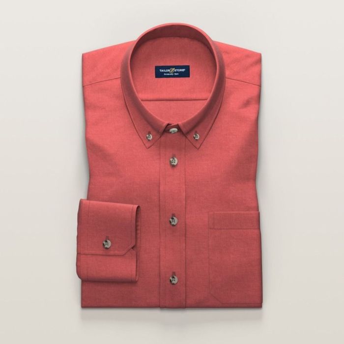 Light coral mens dress shirt