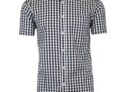 Mens short sleeve striped dress shirts