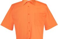 Orange dress shirt men