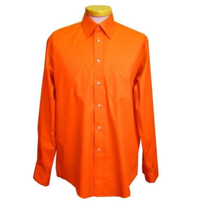 Orange dress shirt men