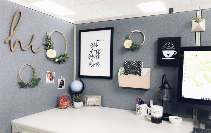 How can i decorate my office at work