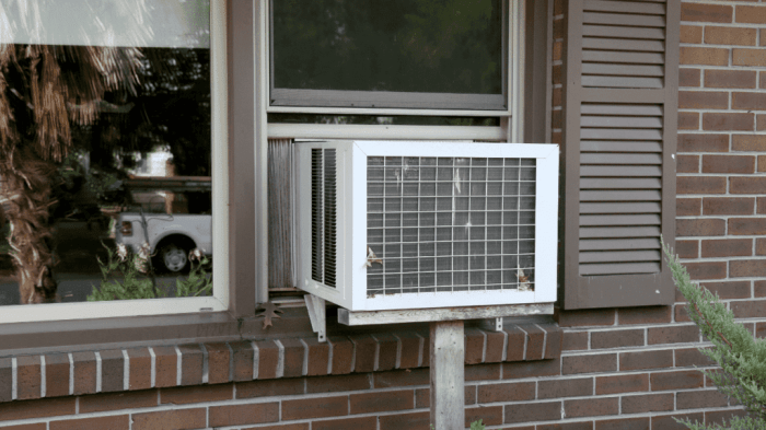 How to decorate a window air conditioner