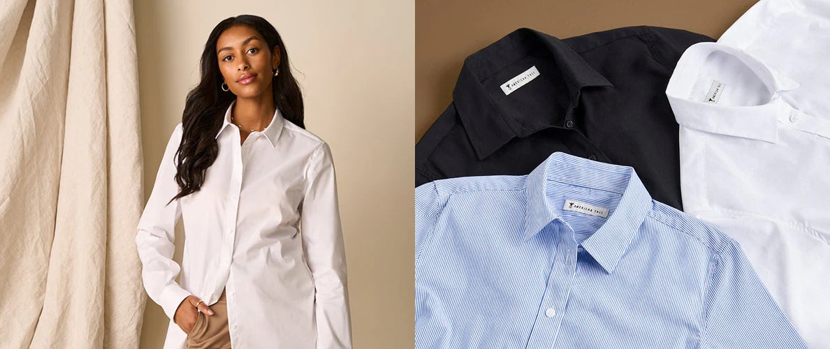 Tall dress shirts women