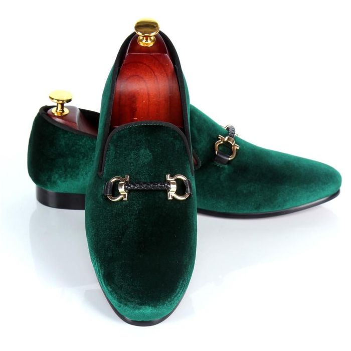 Mens emerald green dress shoes