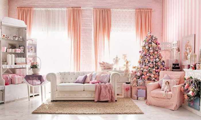 How to decorate room pink with silver big