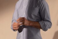 Untucked men's dress shirts