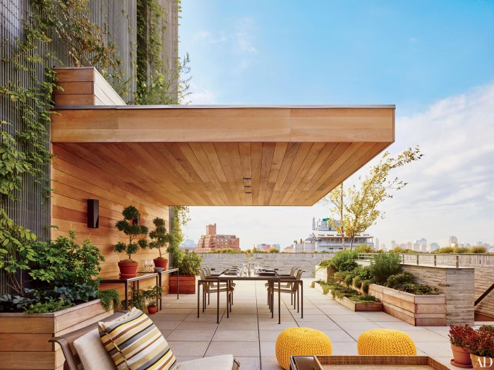 Patio outdoor terrace ideas rooftop roof garden dining digest living architectural penthouse areas summer simple lighting terrasse ready manhattan modern