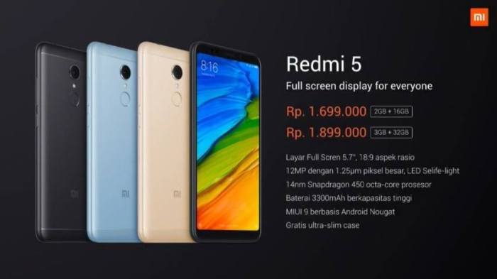 Harga hp xiaomi redmi 5 plus bekas