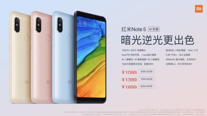 Spesifikasi dan harga hp xiaomi redmi note 5