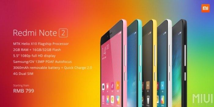 Harga hp xiaomi redmi note 2 bekas