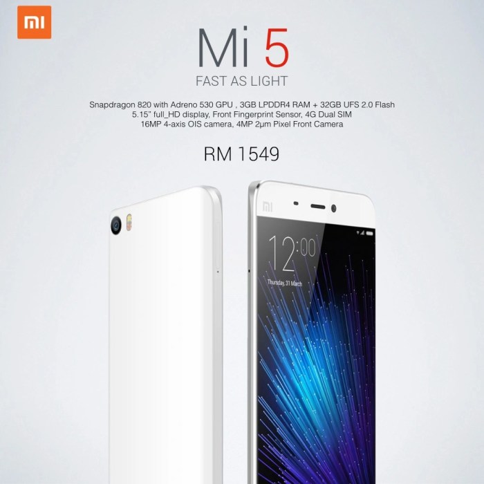 Harga hp second xiaomi mi5